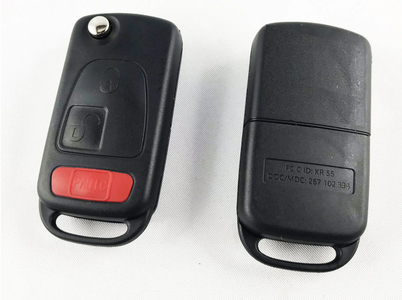 Mercedes 3 buttons flip key (HU64) PCF7935