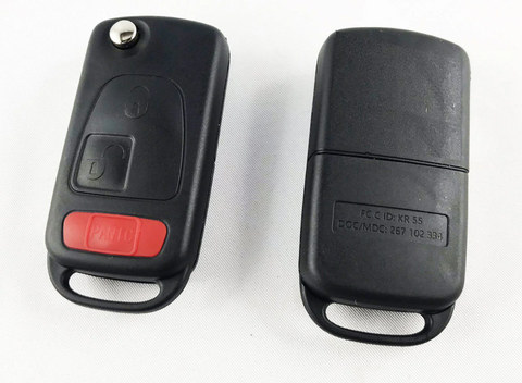 Chrysler 3 buttons flip key (HU64) PCF7935