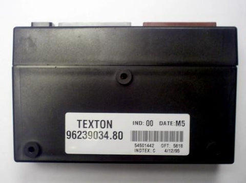 Software module 13 – Peugeot, Fiat, Lancia, Citroen CPH Texton