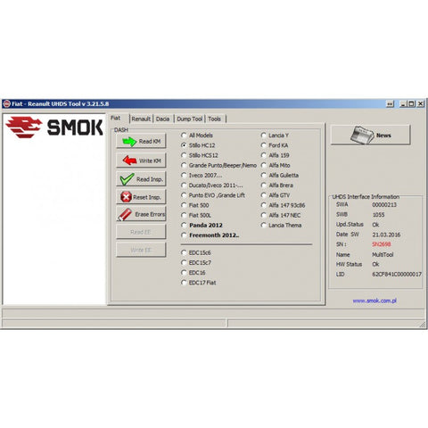 UHDS - FT0002 Stilo OBD