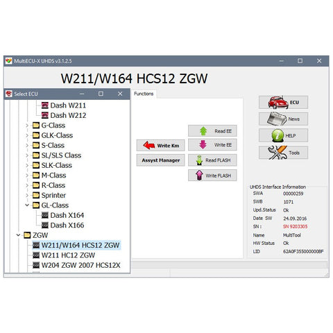 UHDS - MS0007+MS0001 Mercedes W211