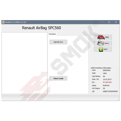 UHDS - EU0023 AirBag Renault, Dacia SPC560 OBD