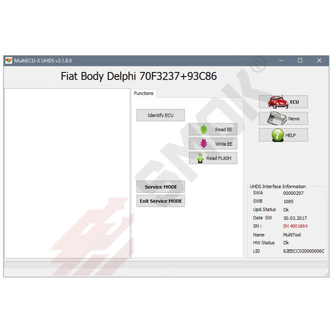 UHDS - FT0016 Fiat Body Delphi OBD