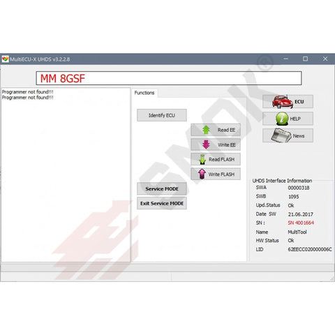 UHDS - EU0025 ECU Magneti Marelli Fiat 8Gxx, 9xx