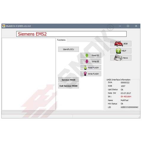 UHDS - EU0024 ECU Siemens EMS,SIM32,MS75.3