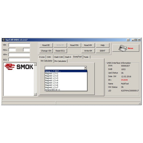 UHDS - OL0003 Dump Tool Functions OBD