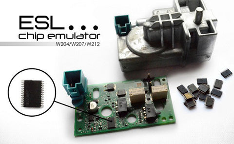 MBE Engineering runs the revolution once again, you do not need to change faulty ESL or replace the motor on it. Simply use new solution presented by MBE and replace the ESL NEC IC with our emulator chip. ESL will work then without motor even if Fatal Error was saved in original ESL NEC IC. Works with W204, W207 and W212.