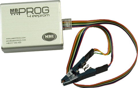 MBprog 4 EEPROM from the very beginning was designed and developed to read EEPROM memories. It allows to read EEPROM’s in circuit, because of that it can change voltage to required level. 