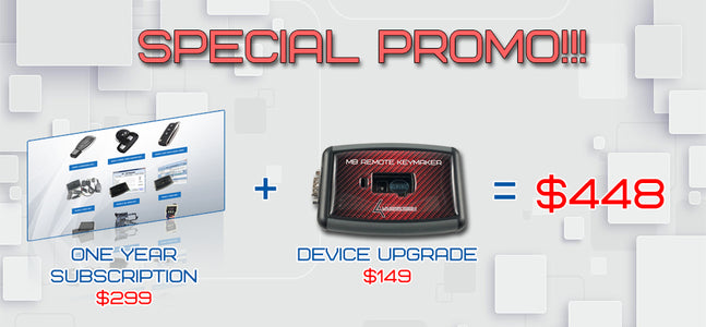 Special Promo - Technical support one year subscription + MB Remote Keymaker device upgrade