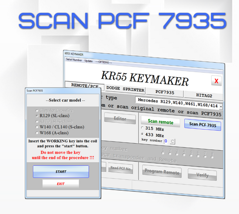 Scan PCF 7935 license